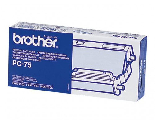 BROTHER PC-75 lintcassette zwart 144 pagina s 1-pack