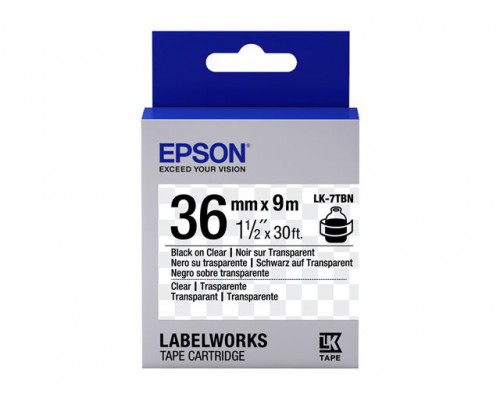 EPSON LK-7TBN Transparent Noir/Transpare