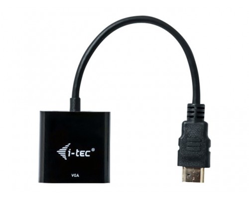 I-TEC Adapter HDMI to VGA resolution Full-HD 1920x1080/60 Hz Cable 15 cm gilded HDMI-connector