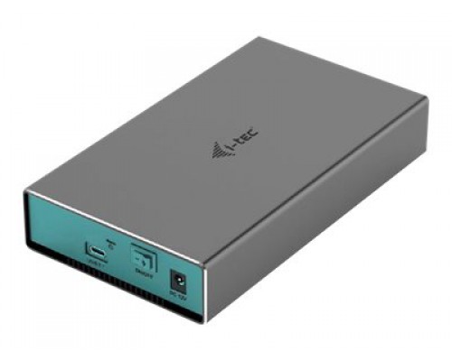 I-TEC USB-C 3.1 Gen. 2 MySafe Enclosure for 8.9cm 3.5inch SATA HDD SSD I/II/III USB-C 3.1 Gen.2 up to 10Gbps Alucase