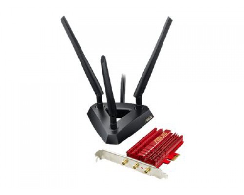 ASUS WL PCE-AC68 AC1900 PCIe DB Adapter - 1300/600Mbps 3 x High gain adjustable antennas