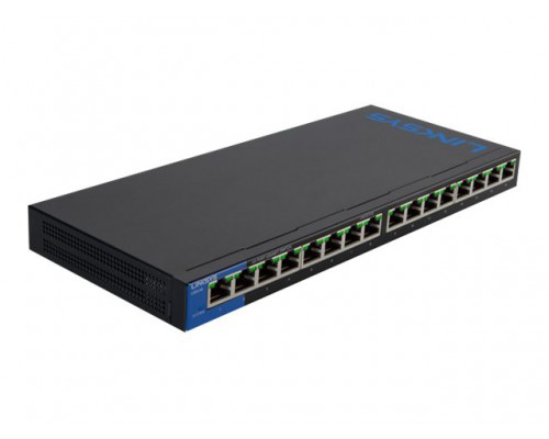 LINKSYS Unmanaged Gigabit Switch PoE+ 16-port (80W)