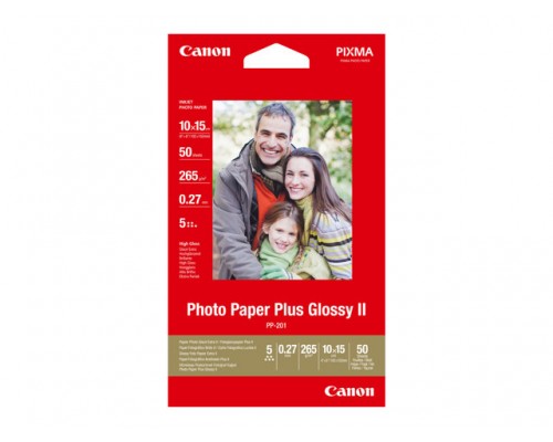 CANON PP-201 plus photo paper inktjet 260g/m2 4x6 inch 50 sheets 1-pack