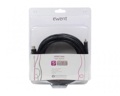 EWENT EW9872  HDMI High Speed Connection Cable 5 Meter type 1.4