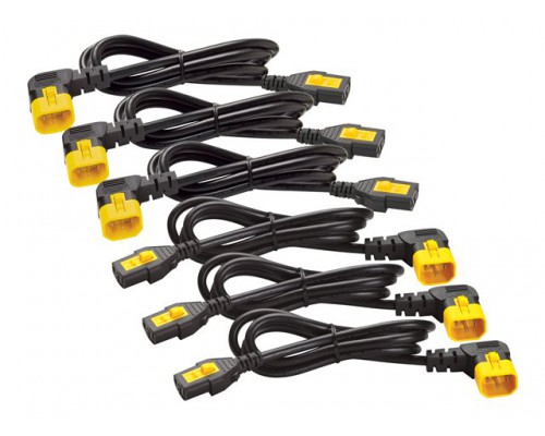 APC Power Cord Kit 6 ea Locking C13 TO C14 90 Degree 0.6m North America