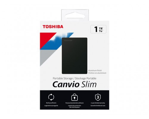 TOSHIBA Canvio Slim 1TB USB3.2 black