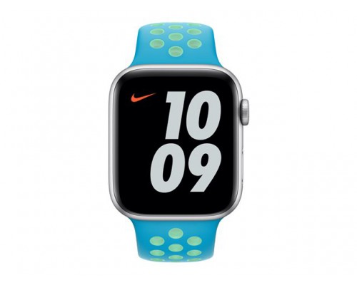 APPLE 44mm Chlorine Blue/Green Glow Nike Sport Band - Regular