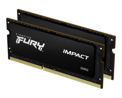 KINGSTON 16GB 1600MHz DDR3L CL9 SODIMM Kit of 2 1.35V FURY Impact