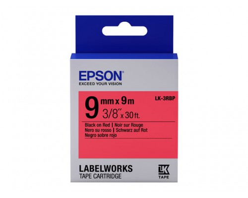 EPSON LK-3RBP Couleur pastel Noir/Rouge 6/9