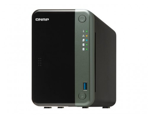 QNAP TS-253D-4G 2-bay NAS Intel Celeron J4125 QC 2.0GHz 4GB DDR4 SODIMM SATA 6GB/s USB3.0 x3 USB2.0 x2