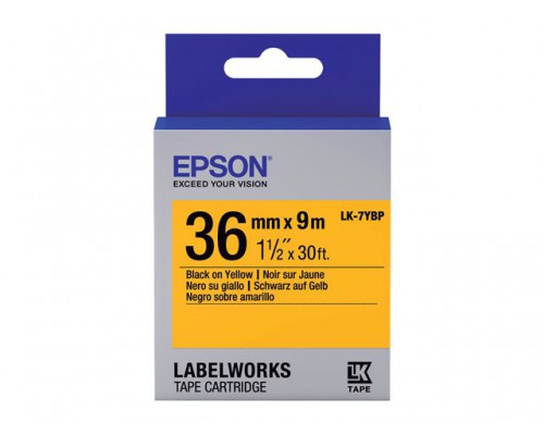 EPSON LK-7YBP Couleur pastel Noir/Jaune