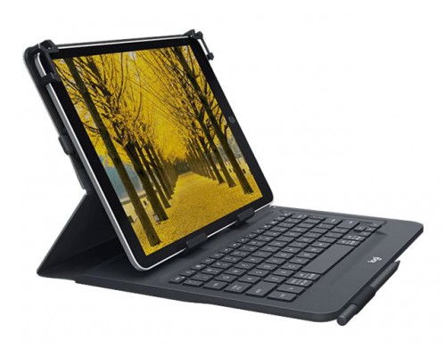 LOGITECH Universal Folio with integrated keyboard for 23 - 25,5cm / 9-10 inch tablets (UK) INTNL