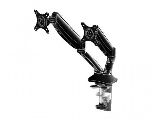 IIYAMA ACC Flexible desk mount with clamp or grommet for dual monitor 10i-27i height adj. gas spring size VESA 75x75/100x100 1-5kg