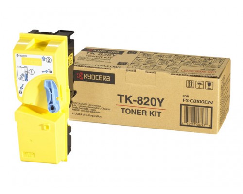 KYOCERA TK-820 tonercartridge geel standard capacity 7.000 paginas 1-pack