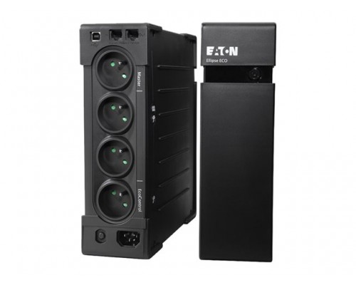 Eaton UPS Ellipse ECO 800 USB FR(rack/tower) - AC 230 V - 500 Watt - 800 VA - USB - French 4 Output - 2U - 19inch