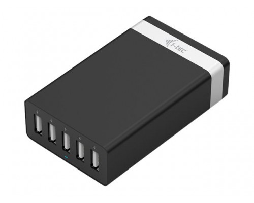 I-TEC USB Smart Charger 6x USB-A Port 52W also for iPad/iPhone Samsung Telefone and Tablet-PCs