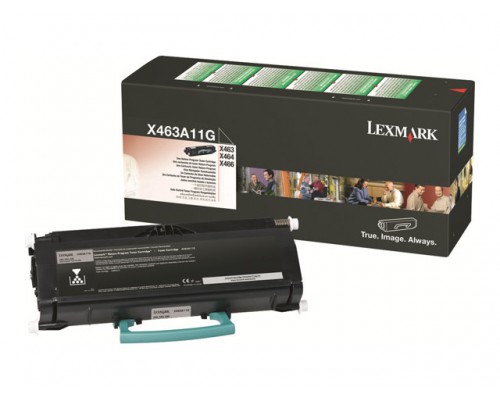 LEXMARK X463, X464, X466 tonercartridge zwart standard capacity 3.500 pagina s 1-pack return program