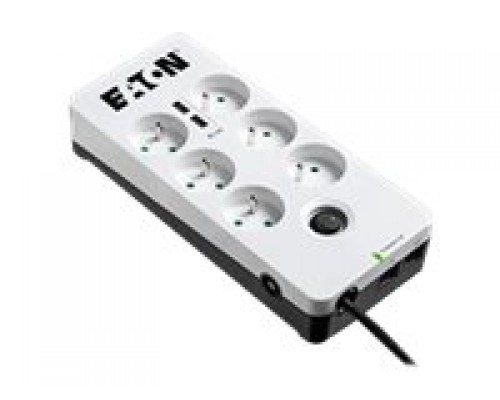 EATON Power Surge Socket 10A Protection Box 6 outlets FR with Tel / Internet line protection USB