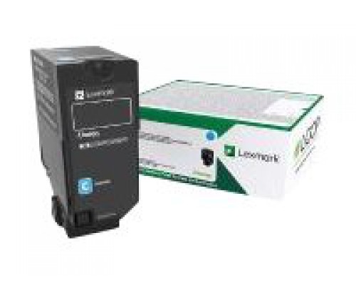 LEXMARK 15K Return Program Cyan Toner Cartridge CS/CX827