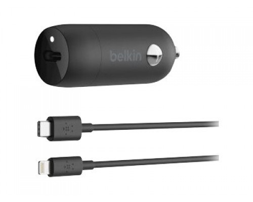 BELKIN 20W PD Car Charger + Lightning to USB-C Cable