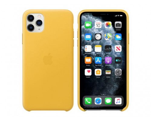 APPLE iPhone 11 Pro Max Leather Case - Meyer Lemon