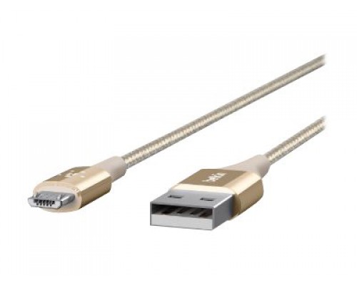 BELKIN Premium Kevlar Cable - Micro USB to USB cable gold 1,2M