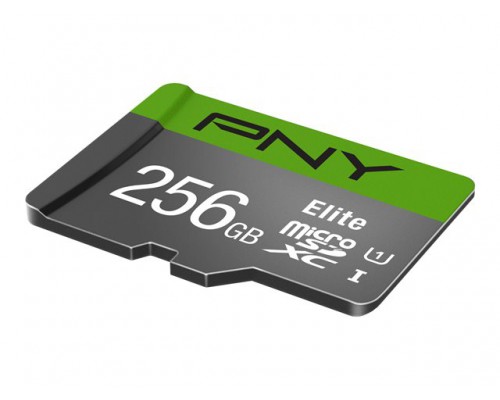 PNY Micro SD Card Elite 256GB XC Class 10 UHSI U1 A1 V10 SD adapter