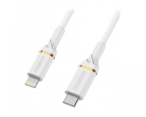 OTTERBOX EU Wall Charger 20W - 1X USB-C 20W USB-PD + USB C-Lightning Cable 1m White