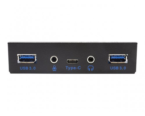 I-TEC USB-C/USB 3.0 Internal Front panel with Audio 1x USB-C 2x USB 3.0 1x Mic 1x Audio internal USB 3.0 20 pin cable 65cm