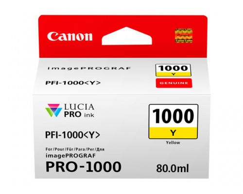 CANON PFI-1000 gele inkttank