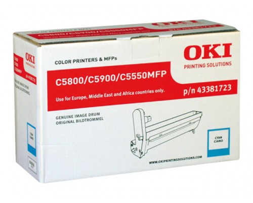 OKI C5800, C5900, C5550MFP drum cyaan standard capacity 20.000 pagina s 1-pack