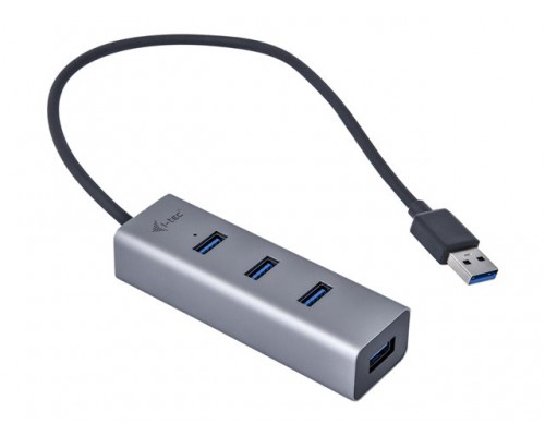 I-TEC USB 3.0 Metal HUB 4 port without power adapter ideal for Notebook Ultrabook Tablet PC supports Win und Mac OS