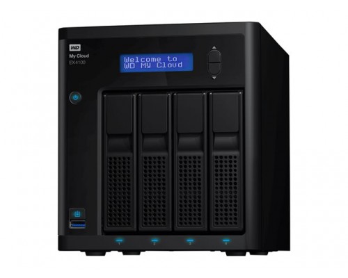 WD My Cloud EX4100 40TB NAS 4-Bay person. Cloud storage incl WD Red drives 1,6GHz Marvell ARMADA 388 dual-core proc. 2GB RAM