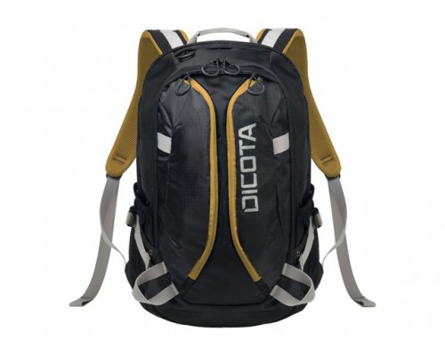 DICOTA Backpack Active 14-15.6 black/yellow black