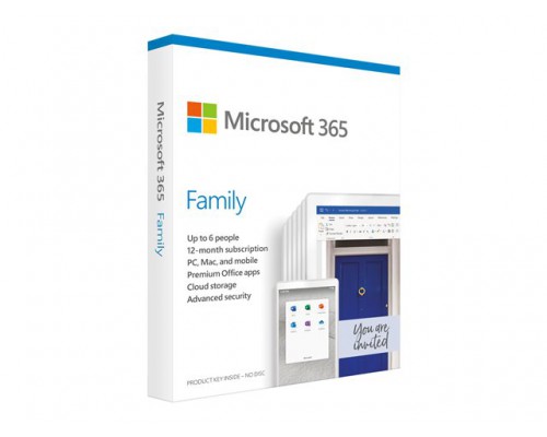 MS O365 Home English EuroZone Subscr 1YR Medialess P4 (EN)