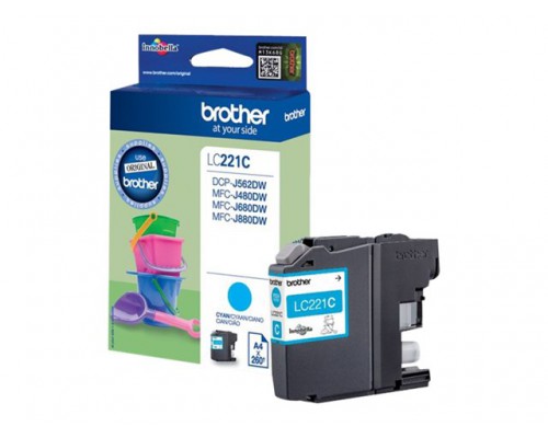 BROTHER LC221C ink cyan 300 pages