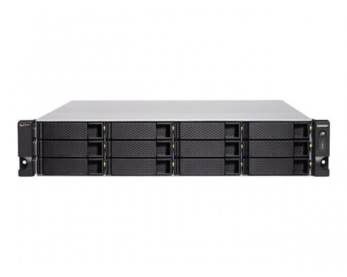 QNAP TS-h1283XU-RP-E2236-32G 12-bay QTS hero Xeon E-2236 3.4Ghz 32GB RAM 4x1GbE 4x10Gb 2x300W