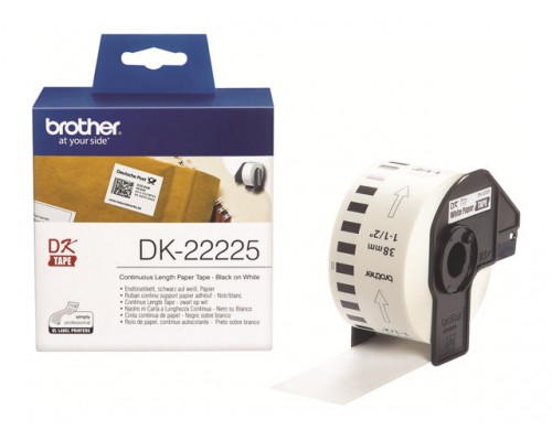 BROTHER P-Touch DK-Continue Lengte Tape: 38mm - Thermisch papier - wit (30.48m)