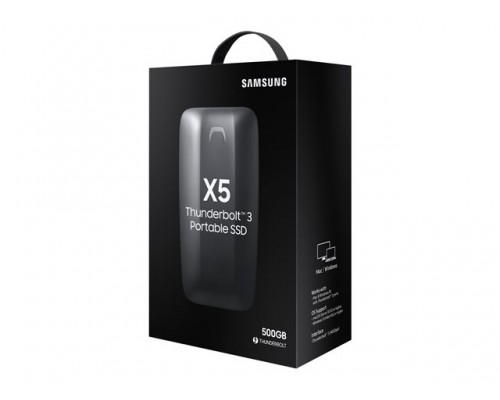 SAMSUNG SSD X5 Portable 500GB Thunderbolt 3 2800MB/s read 2100MB/s write