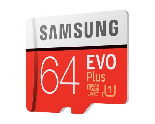 SAMSUNG EVO Plus 64GB microSD with adapter