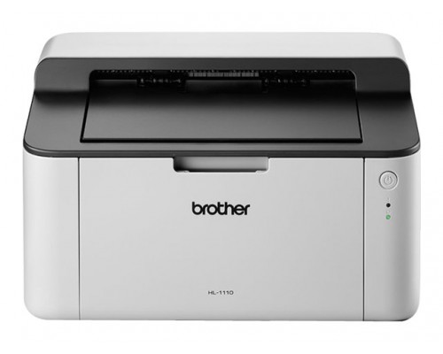 BROTHER  Laserprinter Zwart-wit A4 - HL-1110 - 1MB 20ppm 1200dpi USB 2.0 Hi-Speed GDI 150 vel papierlade incl. Startertoner