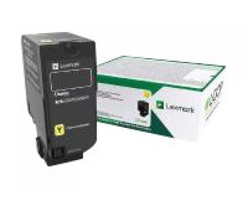 LEXMARK 15K Return Program Gele Toner Cartridge CS/CX827