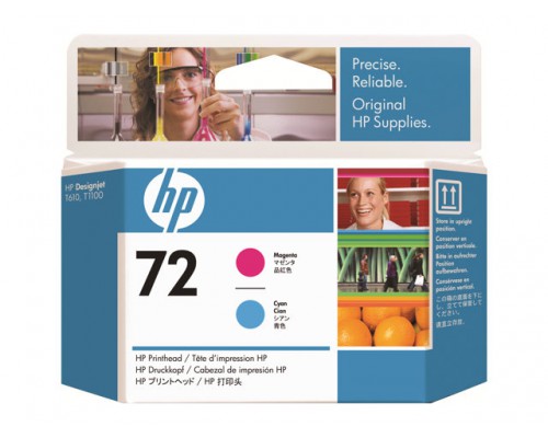 HP 72 originele printkop magenta en cyaan standard capacity 1-pack