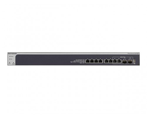 NETGEAR 8-Port 10-Gigabit Ethernet Smart Switch + 2 shared combo copper/SFP+ Fiber ports