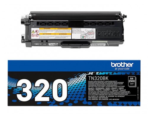 BROTHER TN-320 tonercartridge zwart standard capacity 2.500 pagina s 1-pack