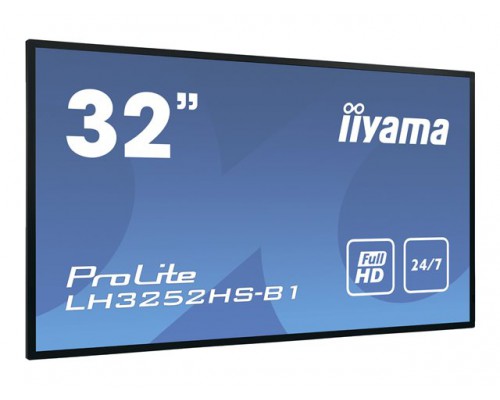 IIYAMA LH3252HS-B1 32inch FHD IPS Landscape and Portrait 400cd/m2 DVI-I VGA 2xHDMI 2xUSB 2.0 LAN RJ45 RS232C Android 8 OS