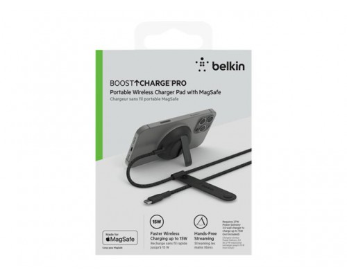 BELKIN Boost Charge Pro Portable Wireless Charger Pad with MagSafe - 15W No PSU