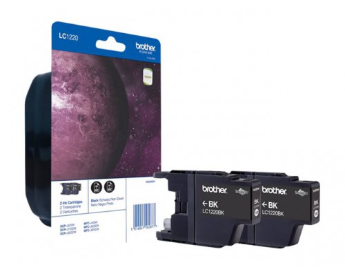 BROTHER LC1220BK ink Blister Twinpack black