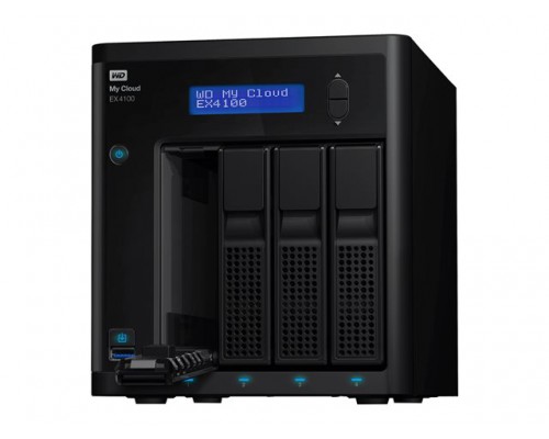 WD My Cloud EX4100 24TB NAS 4-Bay person. Cloud storage incl WD Red drives 1,6GHz Marvell ARMADA 388 dual-core proc. 2GB RAM