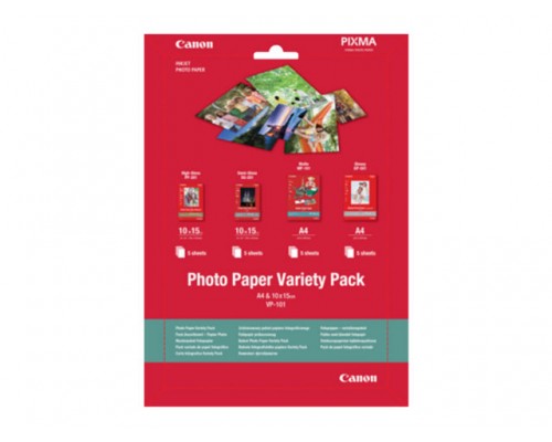 CANON VP-101 photo paper variety pack A4 & 10 x15cm